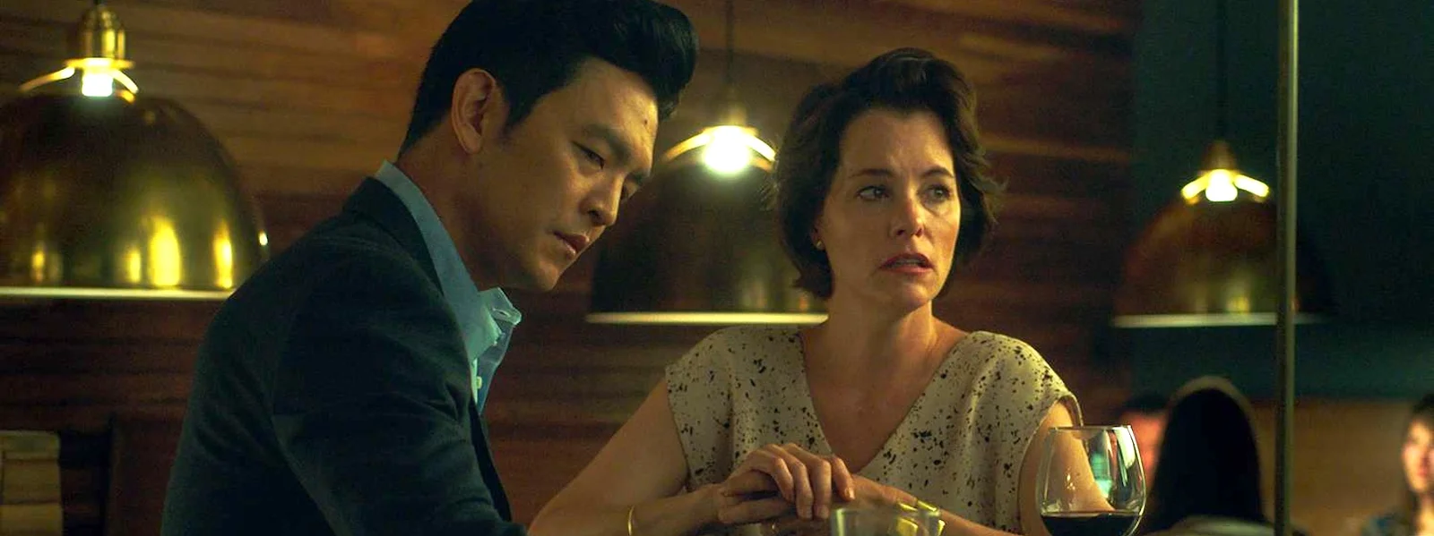 John Cho and Parker Posey in the film Columbus